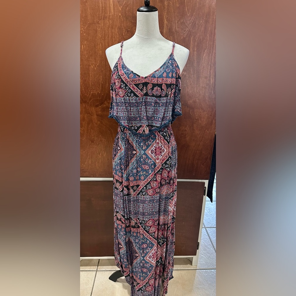 Bohemian Patchwork Maxi Dress